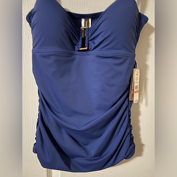 Tommy Bahama Pearl OTS Shirred Long Tankin women Sz S NWT - Picture 4 of 6